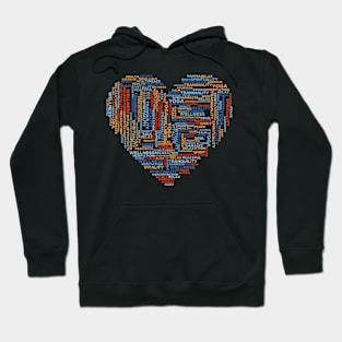 Motivational Heart Design Hoodie